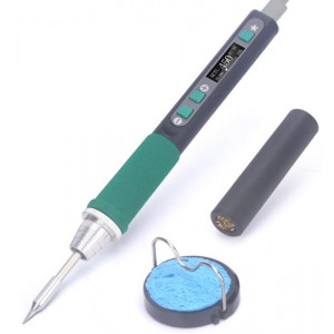 YIHUA 928D-IV, Портативный паяльник USB 20В 60Вт, подключение к з/у Авто/QC/PD, жала серии C235