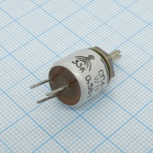СП4-1а 0.5 А 2-12 20%     33К, Резистор переменный подстроечный непроволочный 33кОм 0.5Вт ±20%