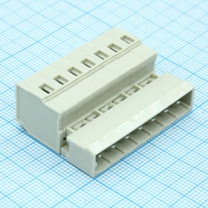 8EDGKR-5.0-07P-11-01A(H), Разъемный клеммный блок, 7 контактов. Серия 8EDGKR-5.0
