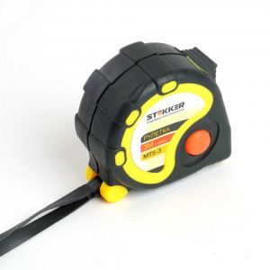 Рулетка, 3м х 16мм прорезиненное покрытие 39782