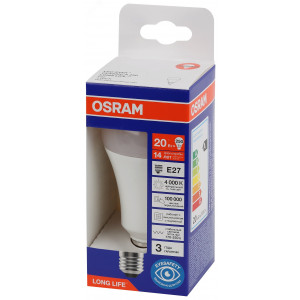 Лампа светодиодная LED 20Вт Е27 4000К 2452Лм груша 220В (замена 250Вт) OSRAM 4099854185458