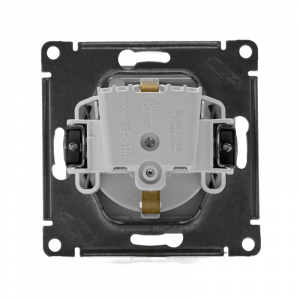 Розетка 1-м СП AtlasDesign Aqua 16А IP44 с заземл. защ. шторки с крышкой механизм бел. SE ATN440146