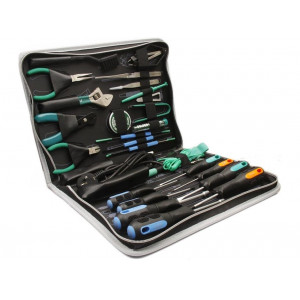 PK-2088B, Набор инструмента радиомонтажника 27 предметов в сумке на молнии