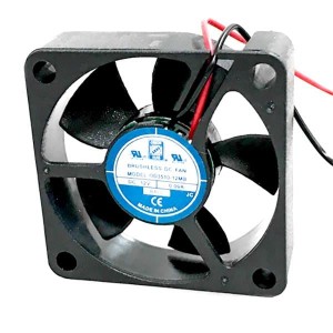 OD3510-05MB, Вентиляторы постоянного тока DC Fan, 35x10mm, 5VDC, 6CFM, 0.075A, 32dBA, 8000RPM, Dual Ball Bearing, 2x Lead Wires