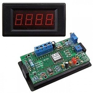 SM3D-DV2, Цифровой LED вольтметр DC 0-1,999В ±0,5%, Uпит 5В, красный