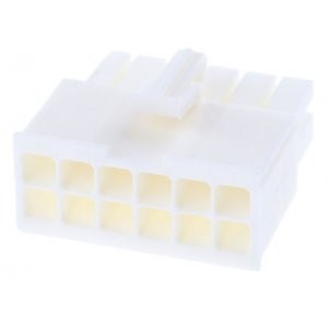 770581-1, Кожух разъема вилка 12 контакт(ов) 4.14мм обжим кабеля автомобильного применения