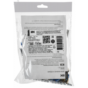 TEKFOR Шина N ноль неизолированная на универсальном держателе 8х12-10-С IEK TF-NN20-10-DL-K07