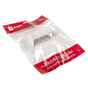 Соединитель (100х40) (2 шт) белый EKF-Plast