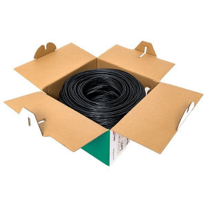 Кабель витая пара U/UTP кат.5E 4 пары solid внешн. LDPE черн. TERACOM TRC-5EUTP-04PE-BK-OUT3