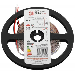 Лента светодиодная LS 2835-6-60-12-6500K-IP20-1 year-5m Б0053972