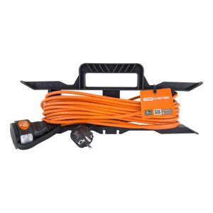 Удлинитель-шнур силовой на рамке УШз10 (штепс. гнездо, 10м ПВС 3х0,75) SQ1302-0321