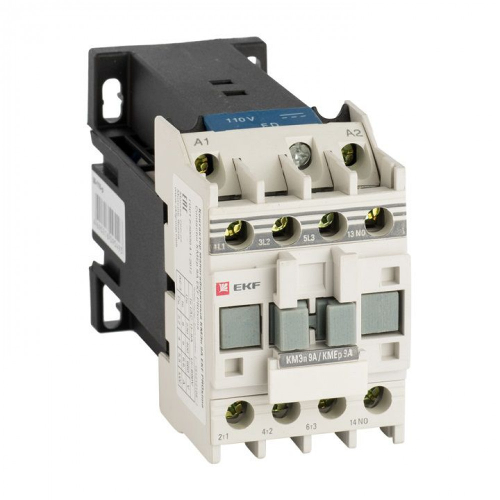 Изображение товара Контактор малогабаритный КМЭп 9А 220В DC PROxima ctr-s-9-220-nc-p