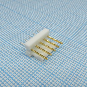 3-641215-5, Разъем типа провод-плата, 2.54 мм, 5 контакт(-ов), Штыревой Разъем, Серия MTA-100