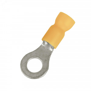 Наконечник с отверстием под винт и изолир.фaланцем ПВХ легкий ввод жилы 2.5-6кв.мм М12 d13мм (НКИ) (уп.100шт) 2C12P-EE-PVC