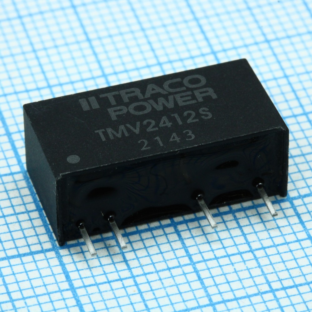 Изображение товара Преобразователь DC/DC TMV 2412S 24V на 12V 0.08A 1Вт на печатную плату
