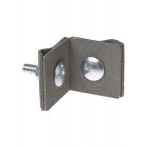 Держатель фальцевый стальной зажим 45х45 мм для прута 6-10 мм, гор. цинк. SQ2402-3280