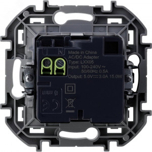 Зарядное устройство с двумя USB разьемами A C 240В/5В 3000мА INSPIRIA белый 673760