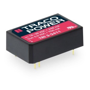 TRI 3-4812, Преобразователи постоянного тока в постоянный с изоляцией 36-75Vin 12V 290mA 3.5W Iso Reg DIP-24