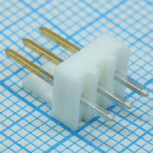 22112032, Разъем типа провод-плата, вилка прямая, шаг 2.54 мм, 3 контакта. Серия KK 254 пакет