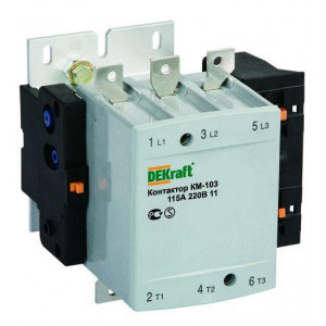 Контактор КМ-103 150А кат. 220В AC 1НО+1НЗ AC-3 22152DEK