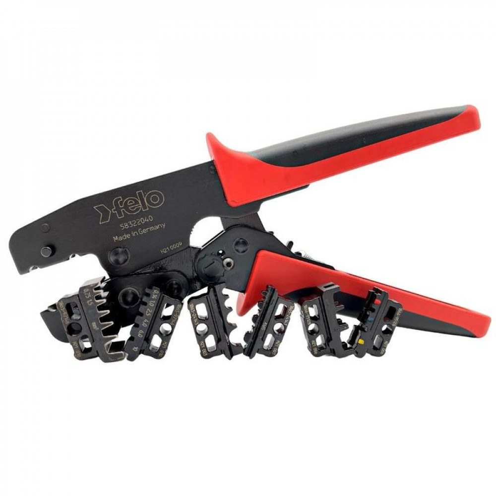 Изображение товара Профессиональные пресс-клещи FELO 58322040 для обжима кабельных наконечников и штекеров