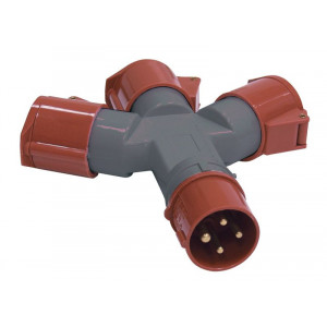 Адаптер трехлучевой ССИ-1013-214 16А-6ч 380В 3P+PE IP44 PAS32-016-4
