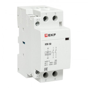 Контактор модульный КМ 50А 2NО (2 мод.) km-2-50-20