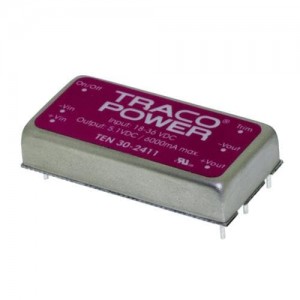 TEN 30-4812, Преобразователи постоянного тока в постоянный с изоляцией Product Type: DC/DC;Package Style: 2"x1";Output Power (W): 30;Input Voltage: 36-75 VDC;Output 1 (Vdc): 12;Output 2 (Vdc): N/A;Output 3 (Vdc): N/A