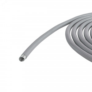 Металлорукав DN 12мм в гладкой ПВХ изоляции, Dвн 12,0 мм, Dнар 18,0, 50 м, цвет серый 6070R-12