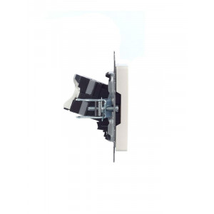 BRITE Розетка компьютерная RJ45 кат.5E РК10-БрЖ жемчуг BR-K10-1-K36