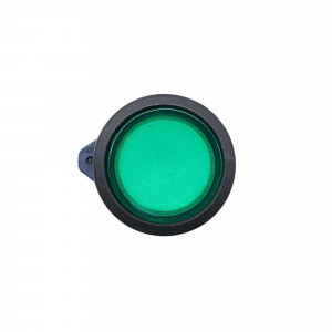 Головка кнопки плоская прозрачная с фиксацией, зеленая M22P-FLLGP
