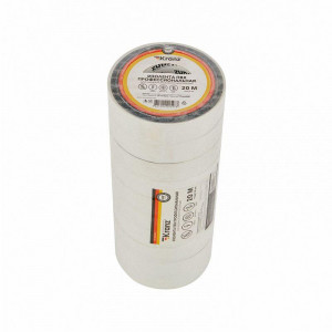 Изолента ПВХ профессиональная 0.18х19мм 20м бел. KR-09-2801