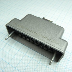 РП10-22 ЛП-П-О розетка с/к, Соединитель  низкочастотный, прямоугольный, внутреннего монтажа