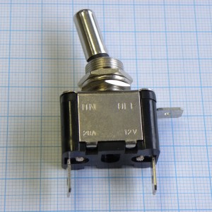 DS ASW-07D 12V 20A белый, тумблер со светодиодной белой подсветкой 12V