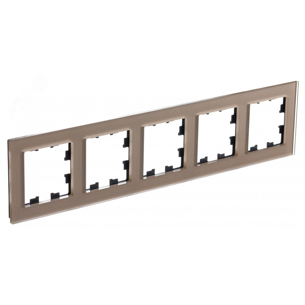 Изображение товара Рамка ATLASDESIGN NATURE 5-постовая с органическим стеклом цвет шампань