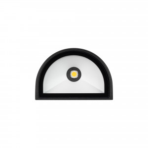 Светильник LGD-Wall-Tub-J2B-12W Warm White 021934, Светодиодный светильник для наружной подсветки стен, свет вверх-вниз. Цвет ТЕПЛЫЙ БЕЛЫЙ 3000К, 855Лм, светодиоды 2x6Вт Cree 1304, угол 97°. Влагозащищенный корпус IP54 - черный алюминий, экран закалённое стекло. Питание 230В, мощность 12 Вт. Размеры ДхШхВ