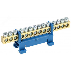 Шина нулевая на DIN-изол. "Стойка" ШНИ 6х9-14-С-С YNN10-69-14P-K07