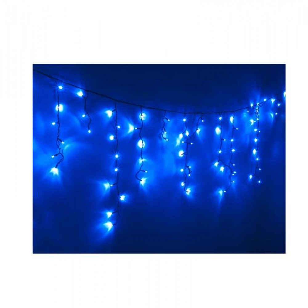 Изображение товара Гирлянда "Бахрома" 100 LED синяя OIC100LSE-B-T-I4 2 метра