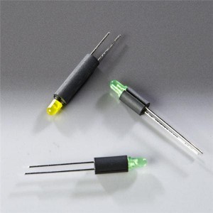 ELM21703GD, Светодиодные индикаторы для печатного монтажа Vert LED Assembly 3mm Green 565 nm