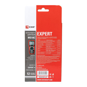 MS18C Expert In-180701-pm18C, Мультиметр цифровой, серия Expert
