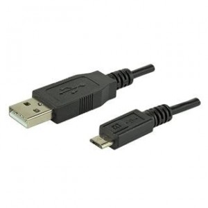 CBL-UA-MUB-1, Кабели USB / Кабели IEEE 1394 Cable, 1000 mm, USB type A to USB micro B, 24AWG, PVC