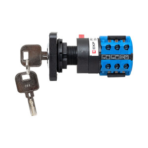 Переключатель кулачковый ПК-1-194 10А 4P с ключом для амперметра EKF PROxima
