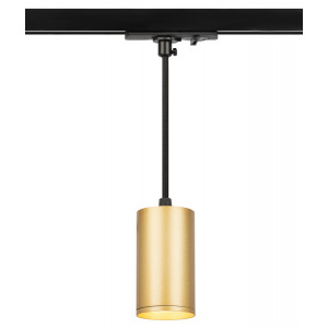 Трековый светильник однофазный TR45 - GU10 S MG подвесной 52*100 мм под лампу MR16 золото Б0054184