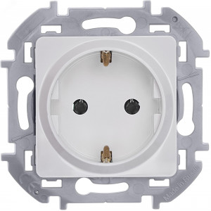 Розетка 1-м СП Inspiria 16А IP20 250В 2P+E немецк. стандарт механизм бел. Leg 673720