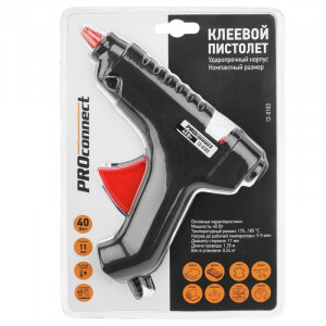 Пистолет клеевой 40Вт большой (блист.) 12-0103