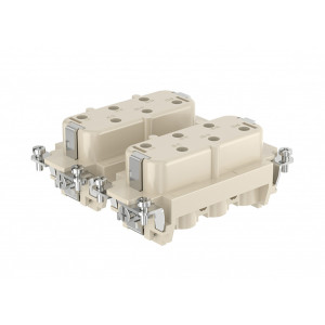 Розеточная контактная вставка HSB-012-F, Розеточная контактная вставка, винтовая фиксация, 12 полюсов + PE, типоразмер 32B, 400/690V, 35A, сечение обслуживаемых проводников 1,5-6 мм кв, тип покрытия контактов: серебро