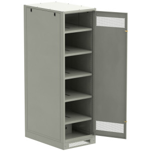 LINEA B Шкаф (пустой) 2000х600мм дверь метал. сер. LB35-20H69-M