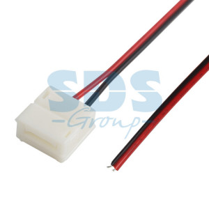 Коннектор питания (1 разъем) для одноцветных светодиодных лент с влагозащитой шириной 10 мм LAMPER 144-027