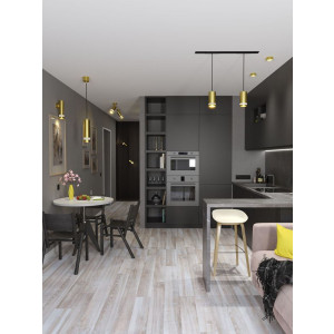 Светильник 4006 настенно-потолочный под лампу GU10 золото LT-USB0-4006-GU10-1-K22