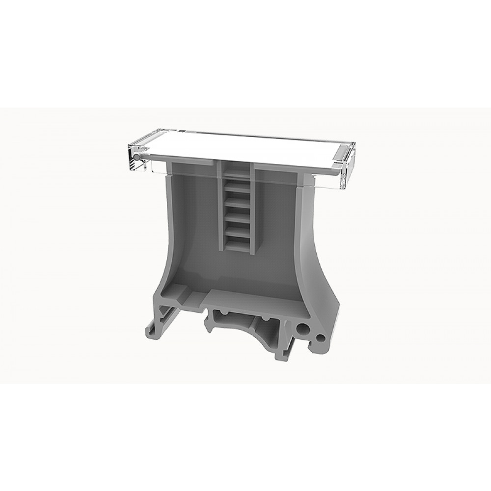 Изображение товара Концевой стопор DBE-1-01P-11-00Z пластиковый серый для DIN35 монтажных систем